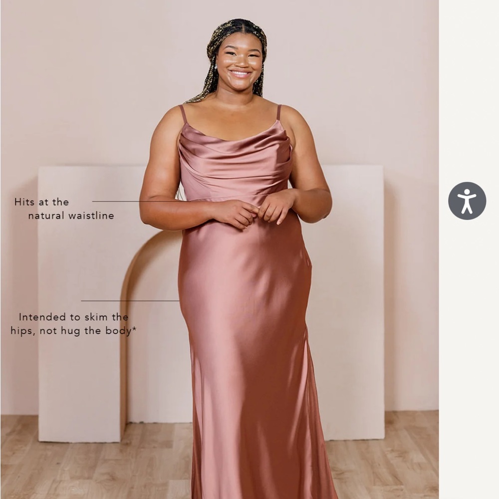 Revelry Skye satin dress